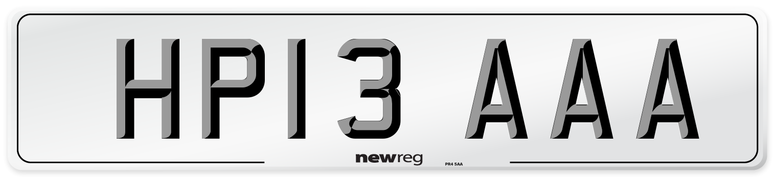 HP13 AAA Number Plate from New Reg